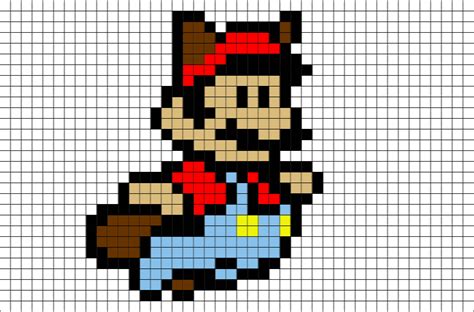 Flying Mario Pixel Art Brik