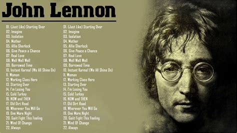 John Lennon Greatest Hits Full Album Best Of John Lennon John
