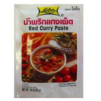 Photos of shrimp red thai curry. Thai Red Curry Paste, Lobo available online at TempleofThai.com » Temple of Thai