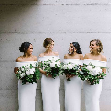 7 Real Bridal Parties Who Wore White