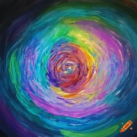 Abstract Art In Crayon Style