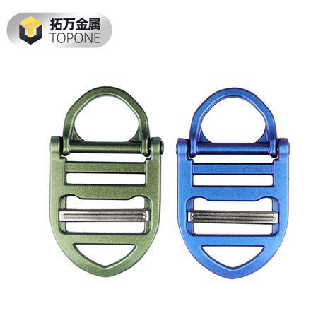 Adjustable Backpack Strap Buckle Rainbow Metal Belt Slider Buckle