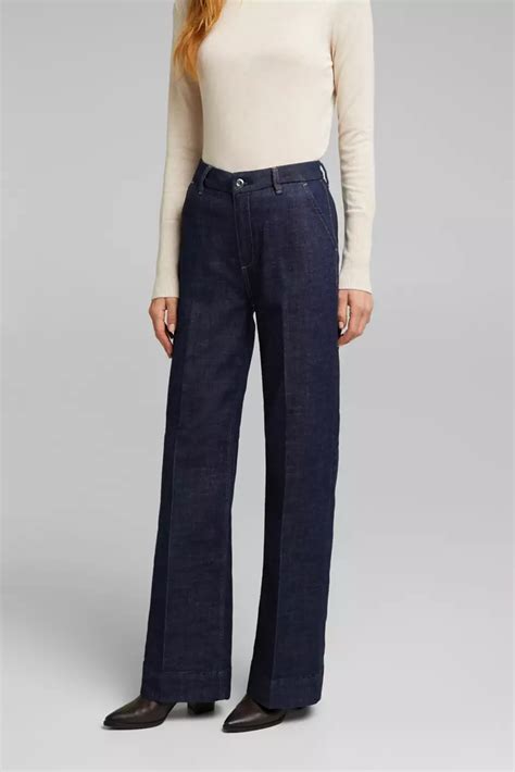 Esprit Wide Leg Jeans Containing Organic Cotton At Our Online Shop