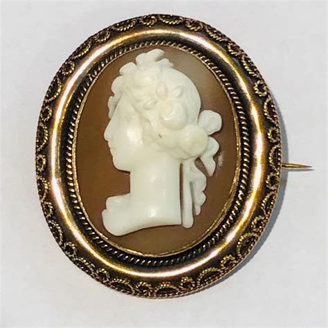 Antique 15ct Gold Cameo Brooch Jewellery And Gold Hemswell Antique