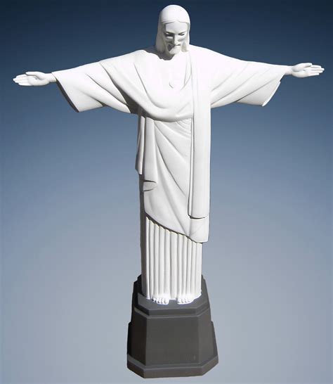 Statue Christ The Redeemer Resin Rio De Janeiro Original Etsy