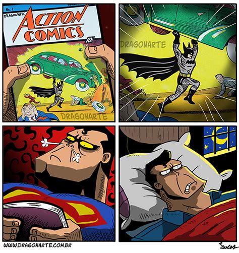 Superman Vs Batman Funny Comics By Dragonarte