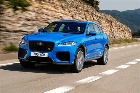 Of course, it wouldn't be a true. Jaguar F-Pace SVR - supercharged, very rapid