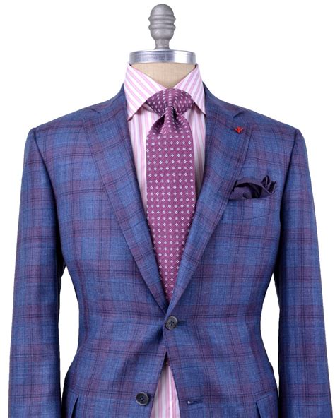 Blue And Purple Plaid Sportcoat Mens Fashion Suits Mens Outfits