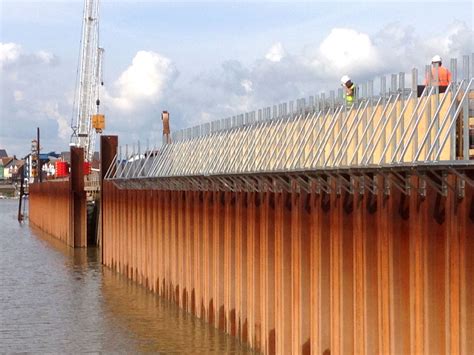 Sheet Pile Wall Sheet Pile Capping Beams Fast Form Systems