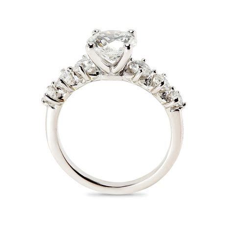 Seven Diamonds Engagement Ring Bespoke Diamond Engagement Ring