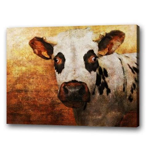 Cow painting painting & drawing tableau pop art cow art funky art art journal inspiration western art art plastique. Koe Milka | Kunst voor in huis