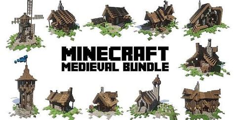 There are so many different medieval houses out there, take this spruce tree house for exa. Medieval-Bundle-minecraft-pack-ideas-640x330.jpg | Minecraft | Pinterest | House plans ...