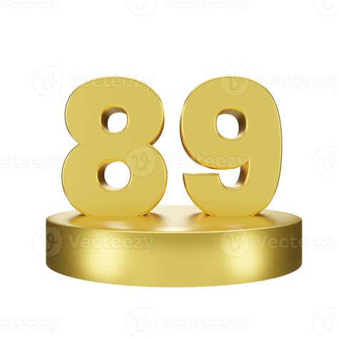 Number 89 On The Golden Podium 22285935 Png