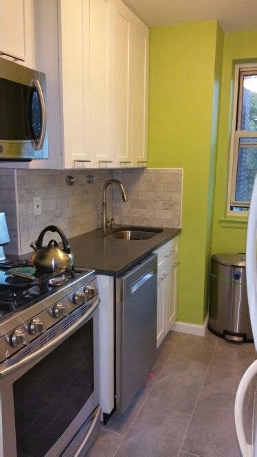 It cabinet (yonkers n.y.) < image 1 of 3 >. Finished Kitchen: Benjamin Moore Pear Green Paint, Carrera ...