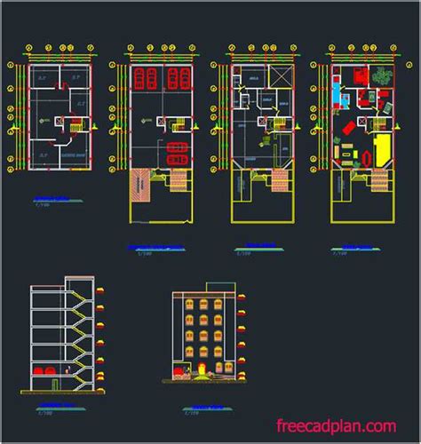 $10 x number of rooms (counting bedrooms and living room), if there are multiple similar plans bundled in one file, add $10 for each additional plan. 3 bedroom apartment dwg plan in autocad , 12*20 m - free ...