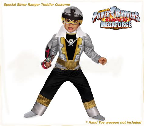 Power Rangers Costume Toddler Child Special Silver Ranger Super