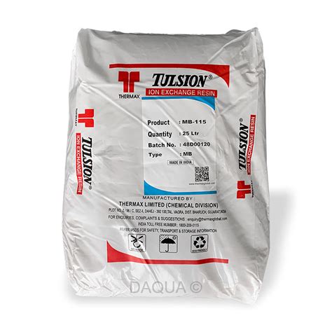 Tulsion Mb115 Mixed Bed Di Resin Purolite Mb400 Mb400ind