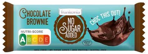 Frankonia No Sugar Added Riegel Chocolate Brownie Ohne Zuckerzusatz