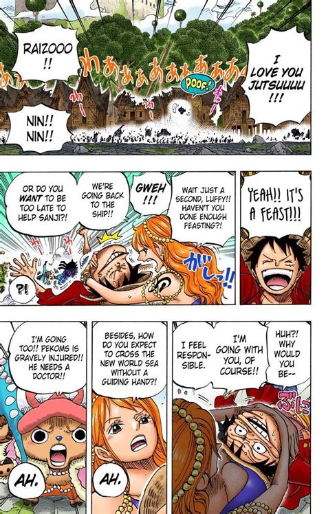 An Image Of A Page From One Piece