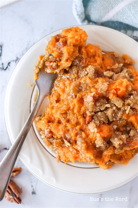 Sweet Potato Casserole With Pecans Nums The Word