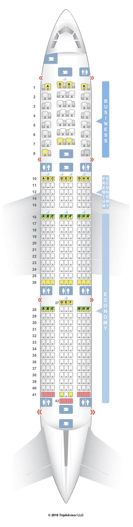 Seatguru Seat Map Vietnam Airlines Airbus A350 900 350 V1