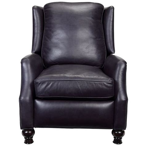 Charles Navy Blue Leather Recliner Club Chair Free Shipping Today