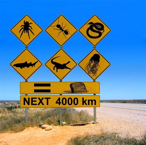 Australia Dangerous Animals Map Tvorimzvlny