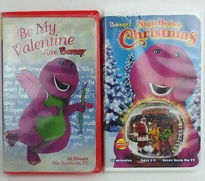Vintage Barney Vhs Tapes Lot Of Barney S Night Before Xmas Be My My