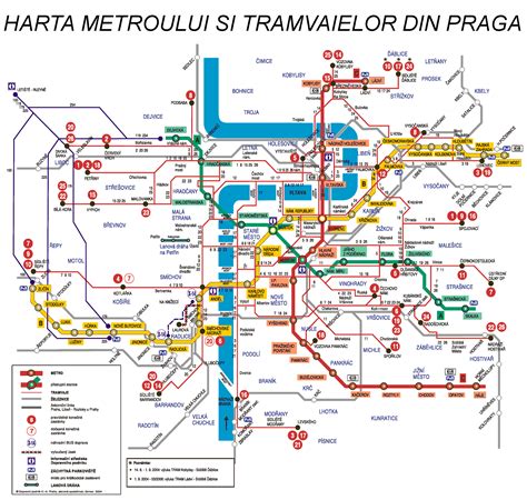 Harta Praga Harta Metroului Din Praga Harta Mijloacelor De Transport