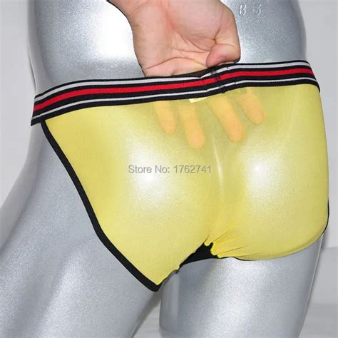 Mens See Through Mesh Briefs Underwear Sexy Underwear Men Sheer Bikini