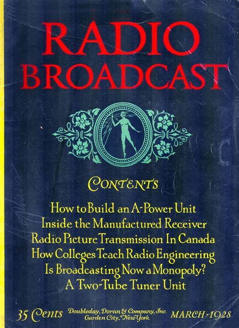 Radio Broadcast 1928 03 Free Download Borrow And Streaming