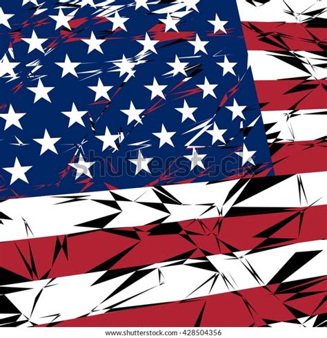 Abstract American Flag Usa Colors Abstract Stock Vector Royalty Free