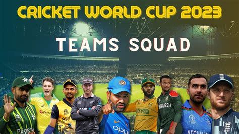 Cricket World Cup 2023 Team Wise Schedule 10 Teams Squad Match