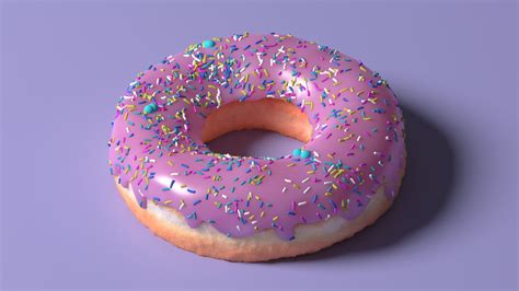 3d Donut Created In Blender Zaratonin Art