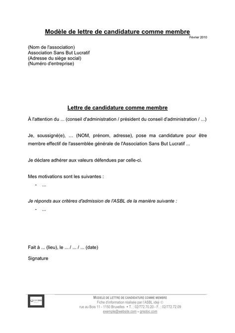 La lettre de candidature a une grande importance lors d'une recherche d'emploi consulter également la page exemple lettre de preavis 2 mois hlm. modele de lettre je soussigne