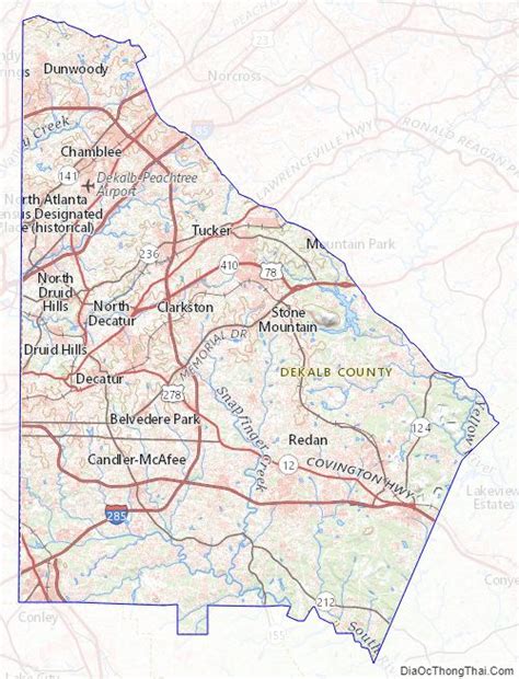 Map Of Dekalb County Georgia