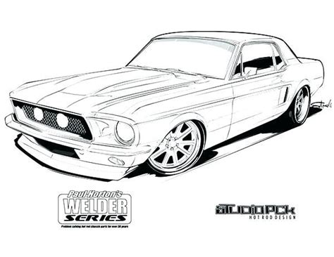 Ford Mustang Car Coloring Pages