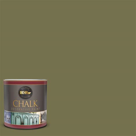 Behr 1 Qt S350 6 Truly Olive Interior Chalk Decorative Paint 713004
