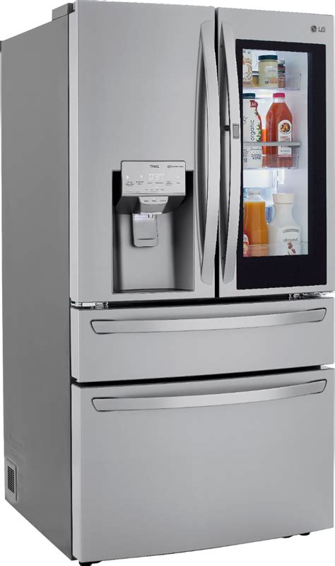 lg 29 5 cu ft 4 door french door in door refrigerator with craft ice stainless steel
