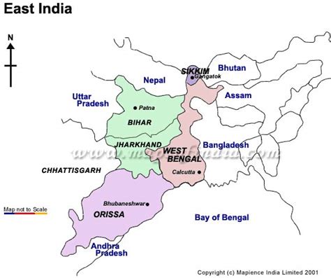 Map India Eastern India