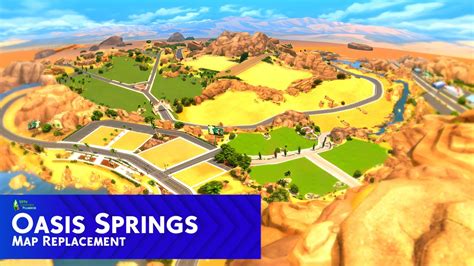 Oasis Springs Map Replacement Download 20th Century Plumbob Sims