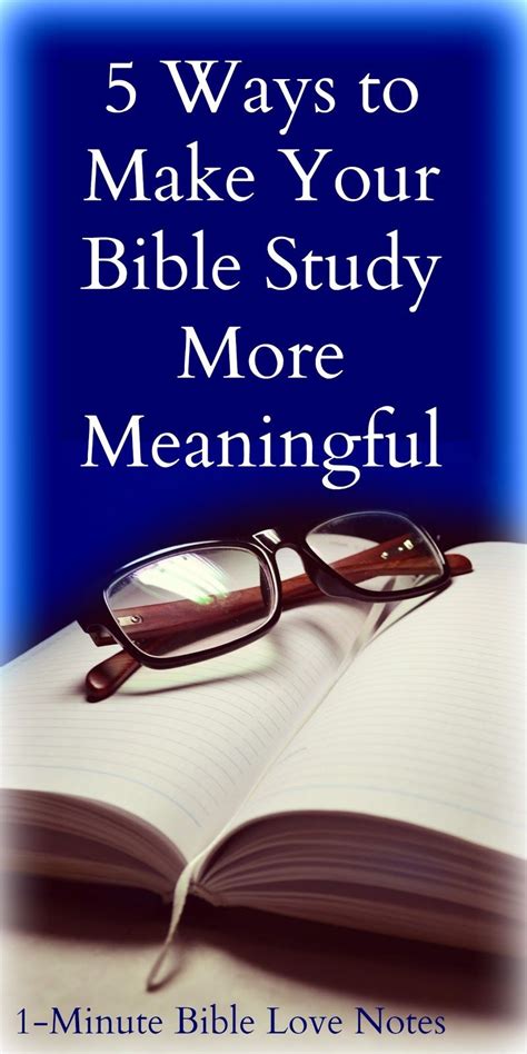 5 Ways To Make Your Personal Bible Study More Meaningful Personal