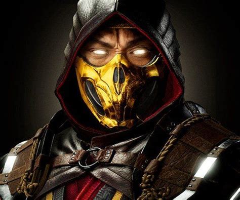 Artstation Scorpion Half Mask From Mortal Kombat 11