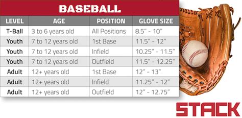 An Athletes Guide To Baseball Glove Sizes Stack