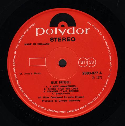 1969 Original 1971 Uk Polydor Label 8 Track Vinyl Lp All Products
