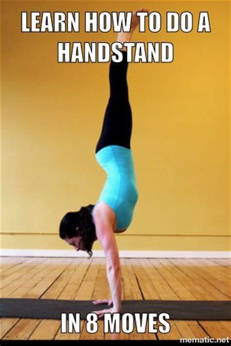 Learn How To Do Handstand In 8 Moves Yoga Crossfit Fitness