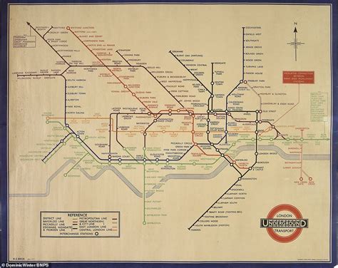 The Colour Coded Design By Draughtsman Harry Beck The Poster Which Measures Ins B