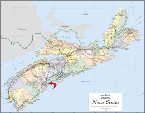 Directional Map Of Nova Scotia