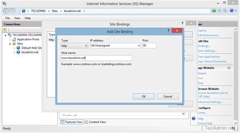 How To Create Website In IIS On Windows