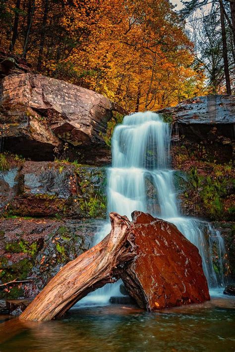 Lower Falls At Kaaterskill Is A Photograph By Rick Berk Lower Falls At